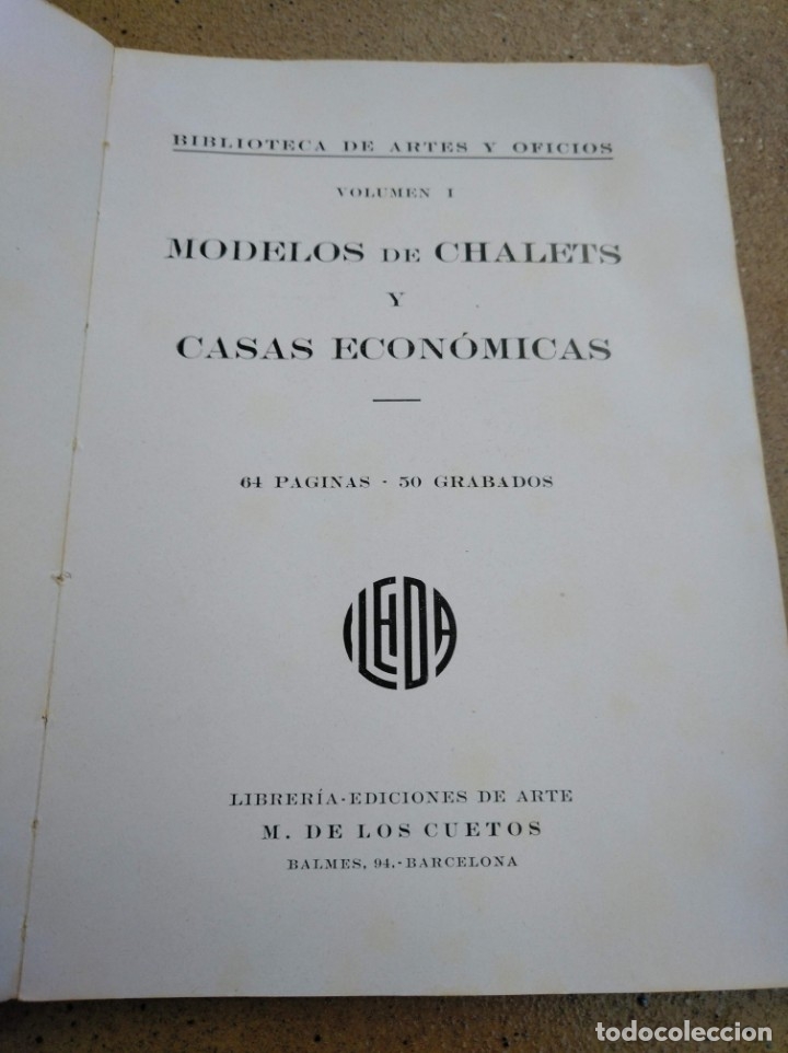 Libros antiguos: PRIMERA EDICI&Oacute;N (1930) DE MODELOS DE CHALETS Y CASAS ECON&Oacute;MICAS - Foto 15