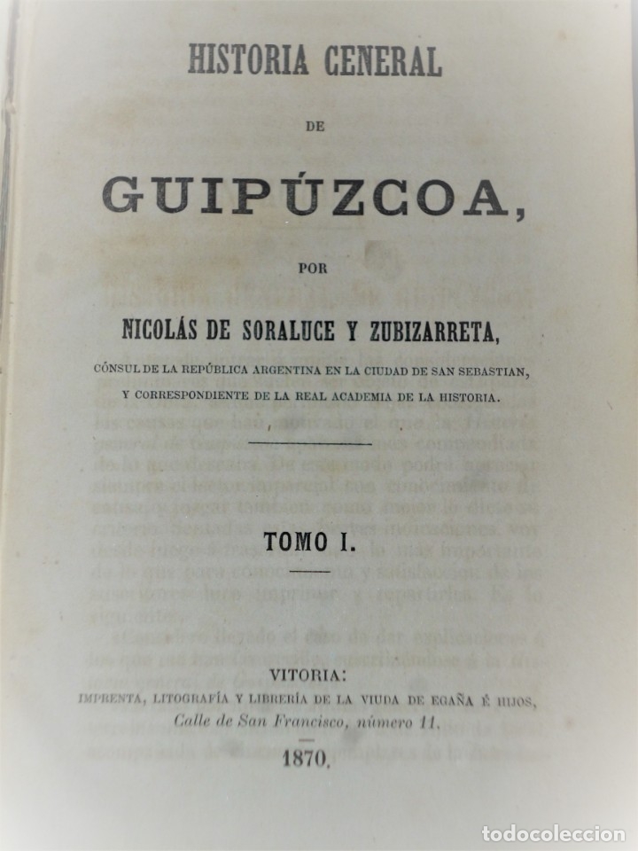 Libros antiguos: HISTORIA GENERAL DE GUIP&Uacute;ZCOA. 2 TOMOS - Foto 2