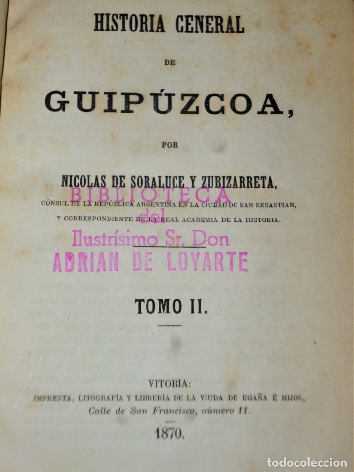 Libros antiguos: HISTORIA GENERAL DE GUIP&Uacute;ZCOA. 2 TOMOS - Foto 3