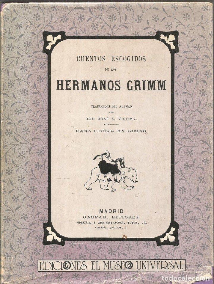 cuentos escogidos de los hermanos grimm. edicio - Compra venta en  todocoleccion