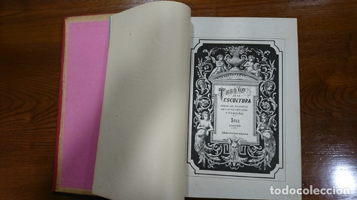 Libros antiguos: Tesoro de la escultura - Foto 2