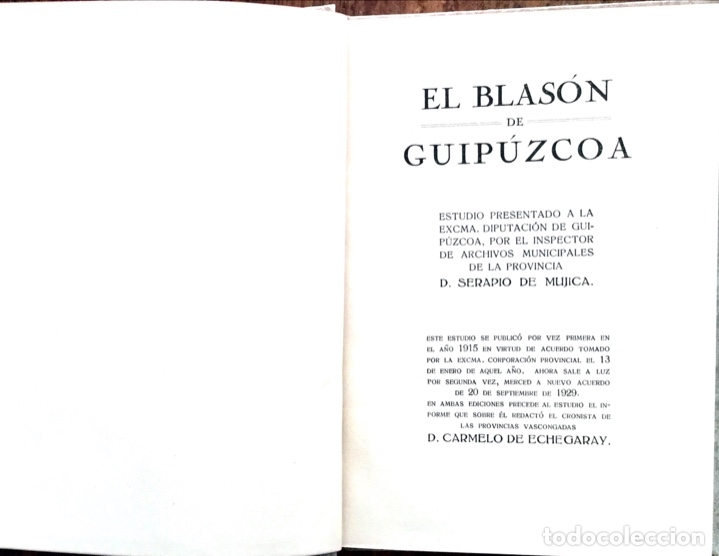 Libros antiguos: EL BLAS&Oacute;N DE GUIP&Uacute;ZCOA - Foto 1
