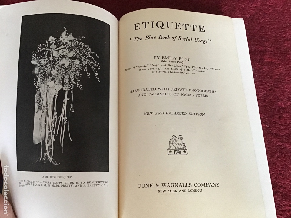 Libros antiguos: Etiquette. Etiqueta. Emily Post 1928 - Foto 3