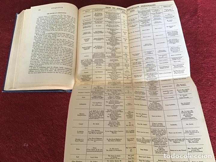 Libros antiguos: Etiquette. Etiqueta. Emily Post 1928 - Foto 5