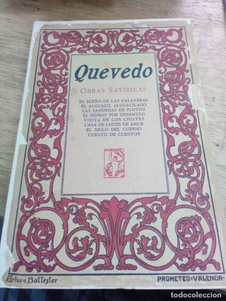 Libros antiguos: Quevedo: Obras sat&iacute;ricas - Foto 1