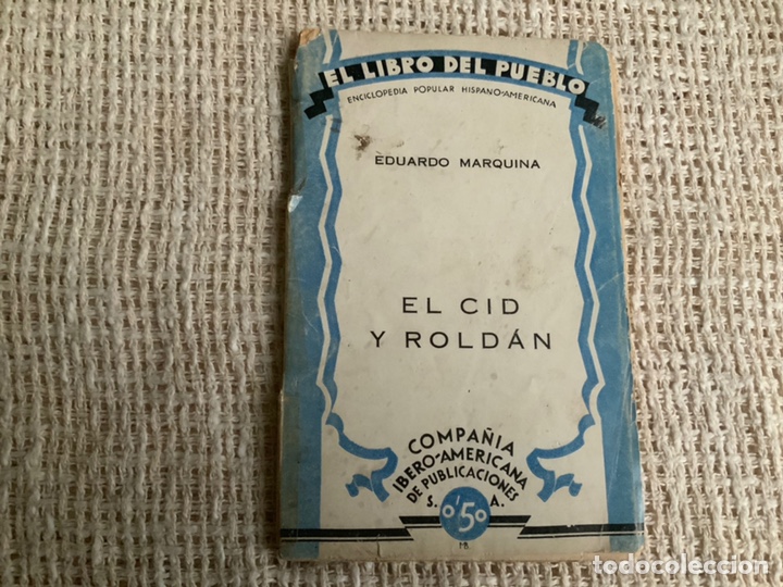 Libros antiguos: EL CID Y ROLD&Aacute;N / EDUARDO MARQUINA. - Foto 1