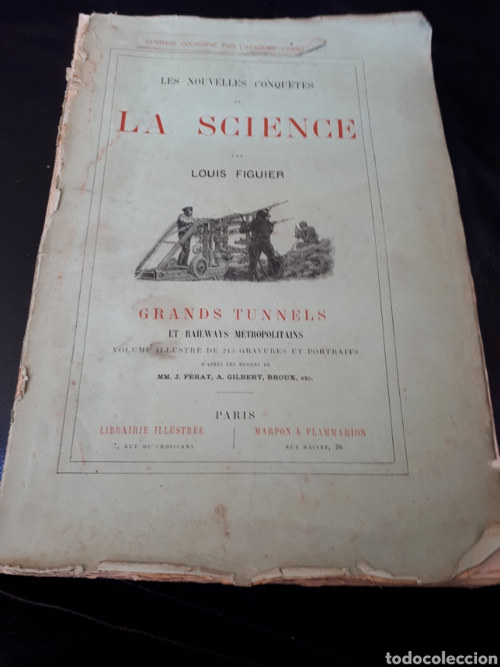 Libros antiguos: La Science. Grandes Tuneles - Foto 1