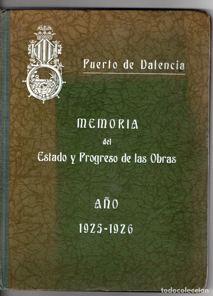 Libros antiguos: puerto de valencia. memoria 1925-1926 - Foto 1