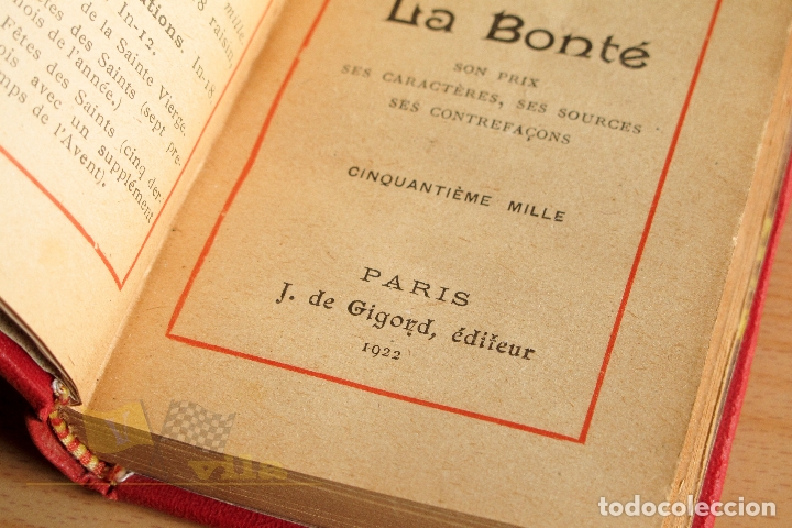 Libros antiguos: La bont&eacute; - J. Guibert - 1922 - Foto 7