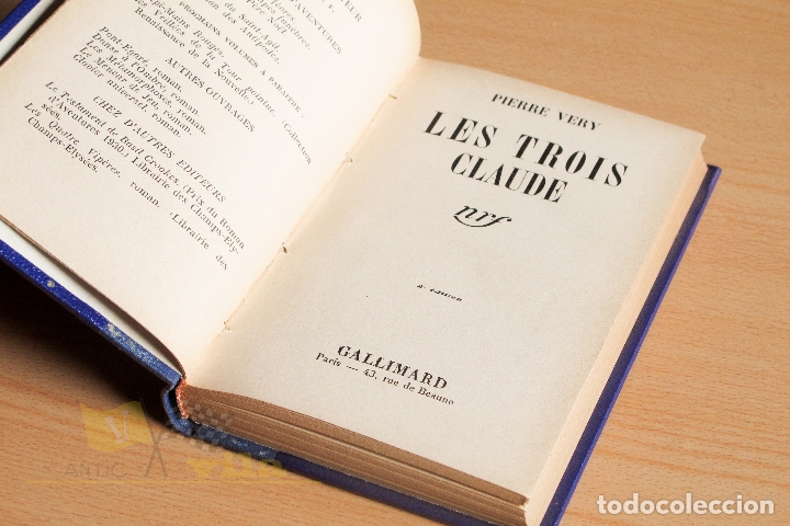 Libros antiguos: Les trois claude - Pierre Very - 1936 - Foto 3