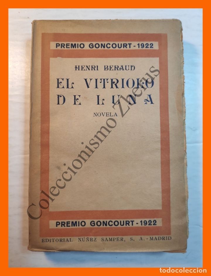 Libros antiguos: El vitriolo de luna - Henri Beraud - Foto 1