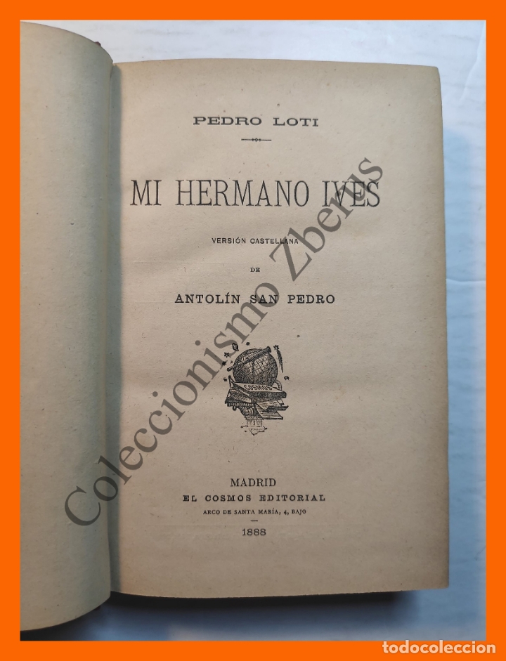 Libros antiguos: Mi Hermano Ives - Pedro Loti - Foto 2