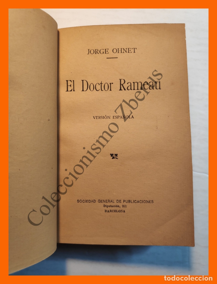 Libros antiguos: El Doctor Rameau - Jorge Ohnet - Foto 2