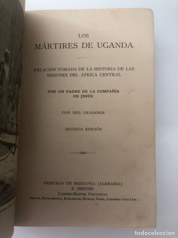 Libros antiguos: LOS MARTIRES DE UGANDA-TOMO XV-2&ordf; EDICI&Oacute;N. - Foto 2