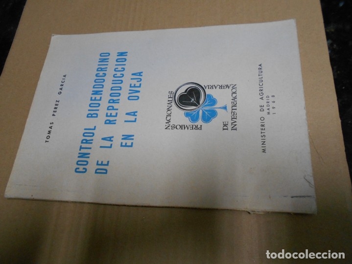 Libros antiguos: libro de  control bioendocrino de la reproducion en la oveja - Foto 1