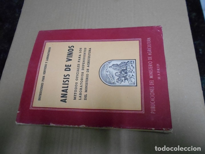 Libros antiguos: libro de  analisis de vinos - Foto 1