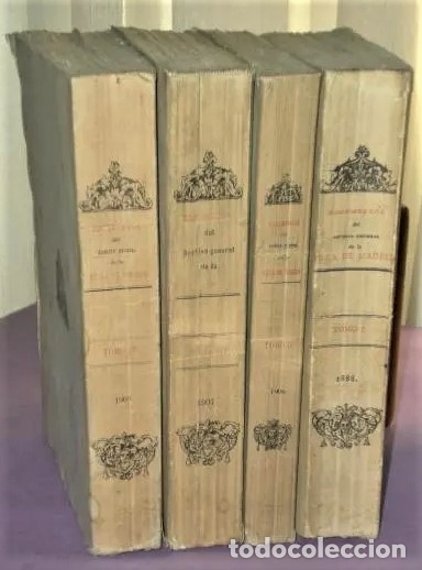 Libros antiguos: DOCUMENTOS DEL ARCHIVO GENERAL DE LA VILLA DE MADRID.(4 tomos) - Foto 2