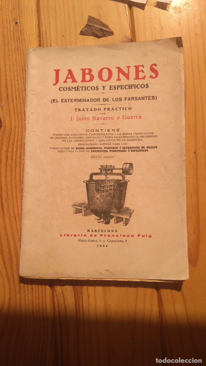 Libros antiguos: Jabones cosm&eacute;ticos y espec&iacute;ficos - Foto 1