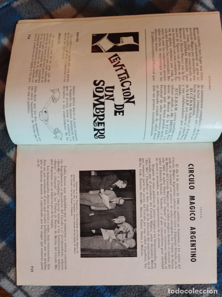 Libros antiguos: C.E.D.A.M Almanaque de magia 1966 (449) - Foto 2