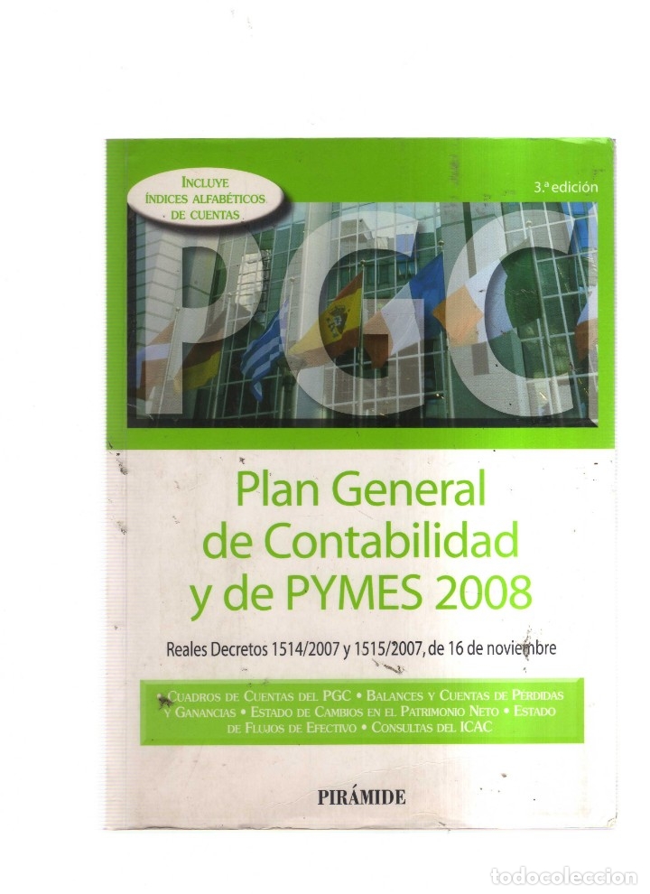 Libros antiguos: PLAN GENERAL DE CONTABILIDAD Y DE PYMES 2008 PIRAMIDE - Foto 1