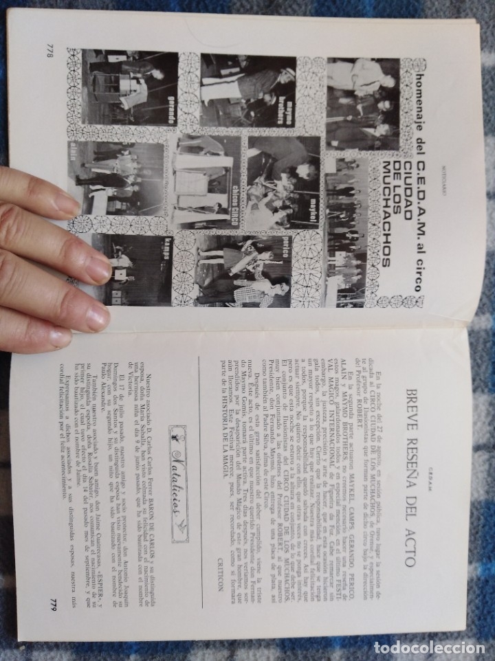 Libros antiguos: C.E.D.A.M Almanaque de magia 1966 (449) - Foto 2