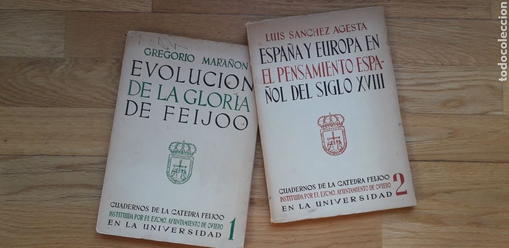 Libros antiguos: CUADERNOS DE LA CATEDRA DE FEIJOO , EN LA UNIVERSIDAD , INSTITUIDA POR EL EXCMO.AYTO DE OVIEDOE