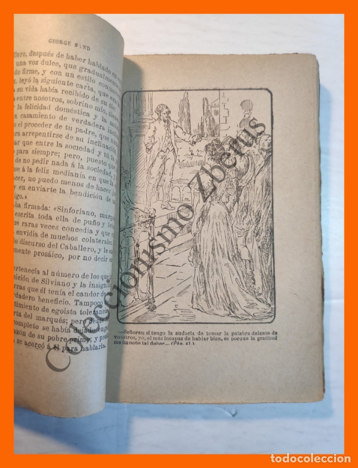 Libros antiguos: La Esfinge de Oro - George Sand - Foto 2