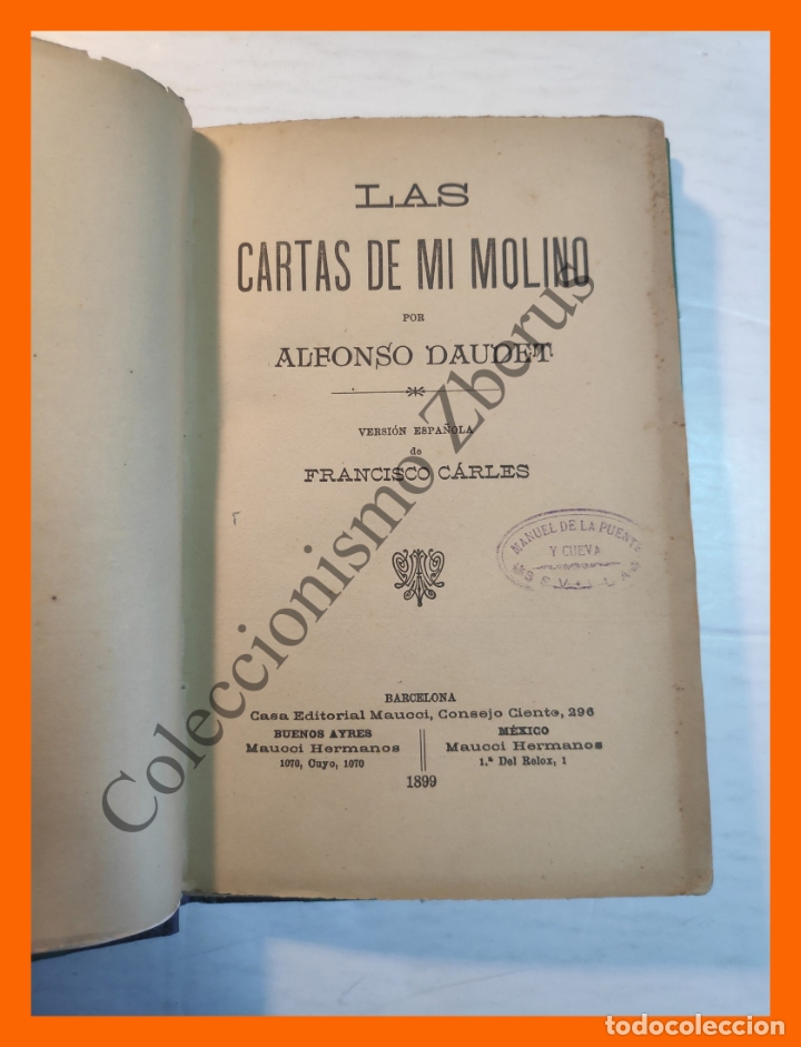 Libros antiguos: Las cartas de mi molino - Alfonso Daudet - Foto 2