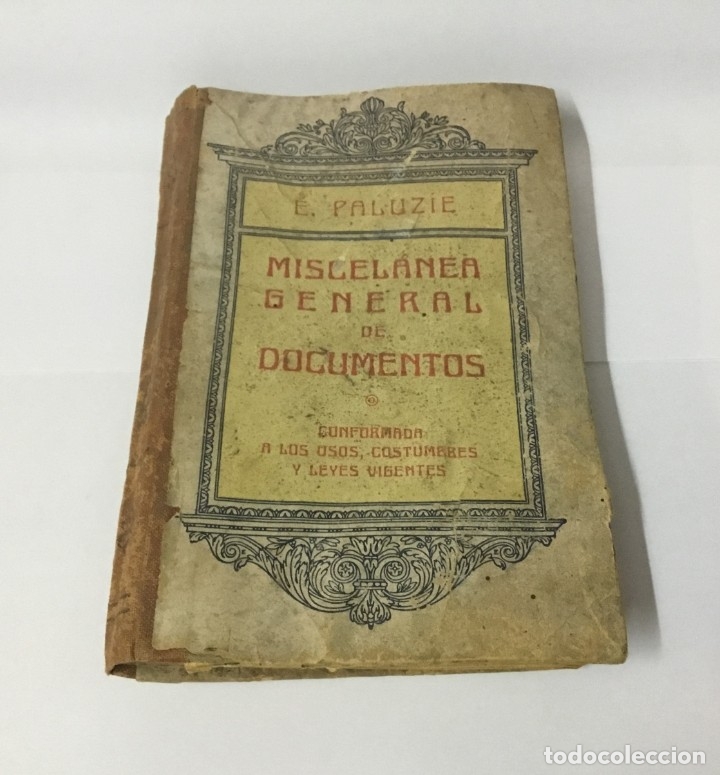 Libros antiguos: Miscel&aacute;nea General de Documentos - E. PALUZ&Iacute;E - 1936 - Foto 2