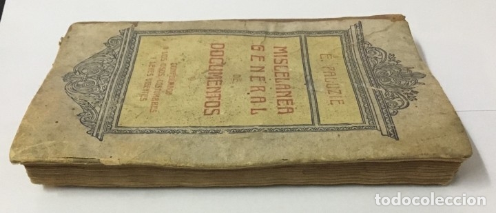 Libros antiguos: Miscel&aacute;nea General de Documentos - E. PALUZ&Iacute;E - 1936 - Foto 3