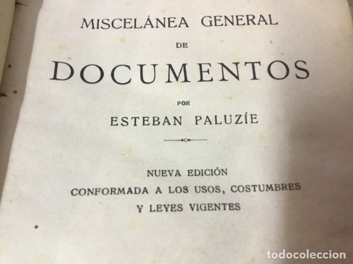 Libros antiguos: Miscel&aacute;nea General de Documentos - E. PALUZ&Iacute;E - 1936 - Foto 9