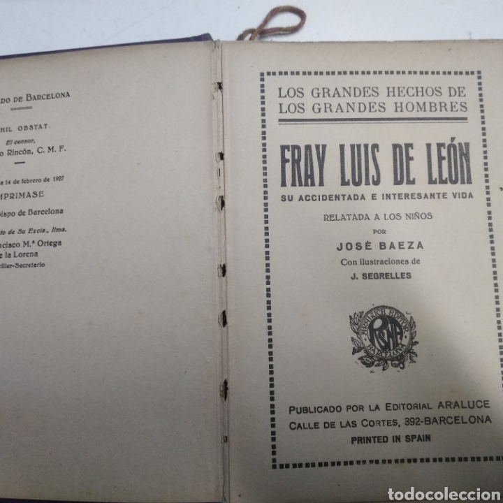Libros antiguos: Fray Luis de Le&oacute;n - Foto 2