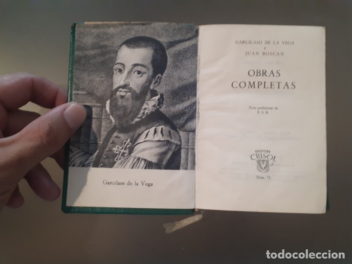 Libros antiguos: Garcilaso y Boscán - Obras completas (editorial Aguilar) - Foto 3 - 179080492