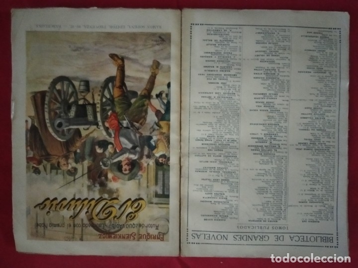 Libros antiguos: El Diluvio. Novela de Enrique Sienkiewicz. - Foto 2