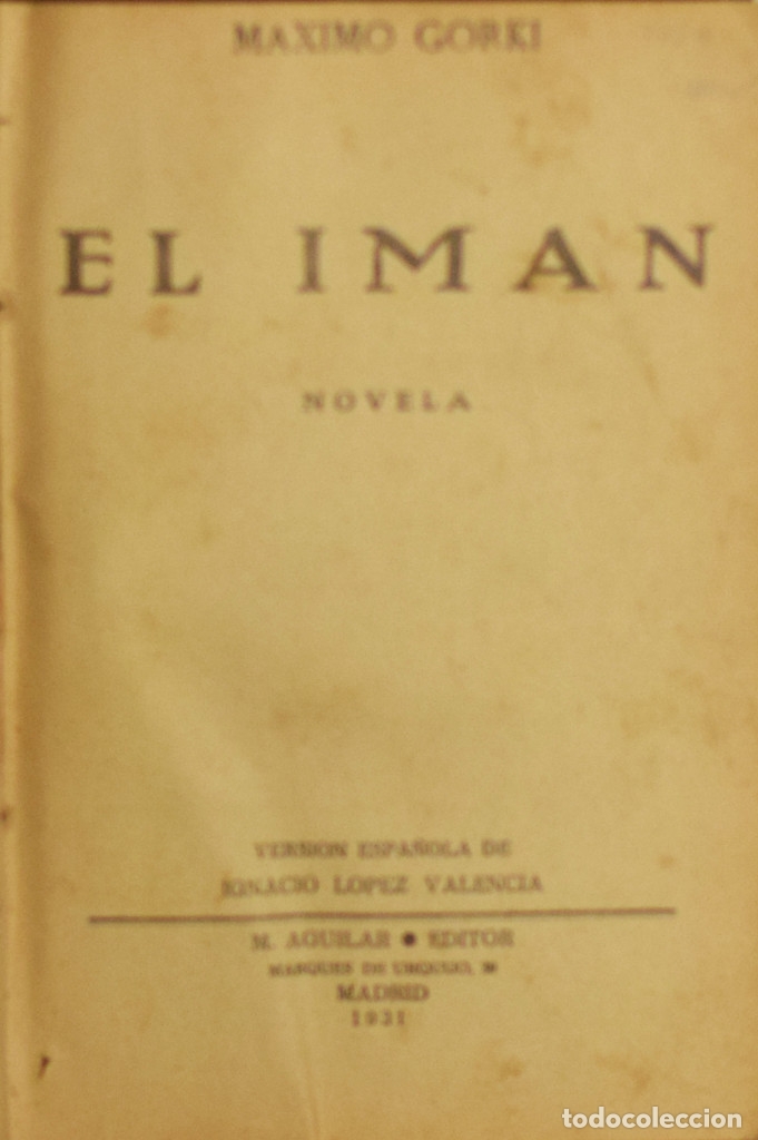 Libros antiguos: EL IM&Aacute;N - M&aacute;ximo GORKI - Foto 2