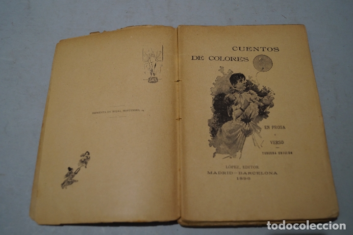 Libros antiguos: CUENTOS DE COLORES. 1896 - Foto 2