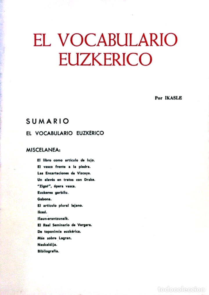 Libros antiguos: TRES LIBROS SOBRE EL EUSKERA - Foto 5