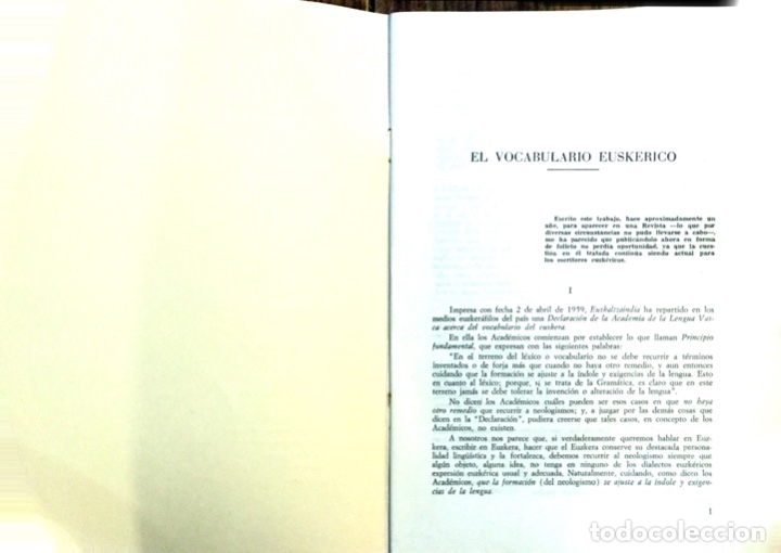 Libros antiguos: TRES LIBROS SOBRE EL EUSKERA - Foto 6