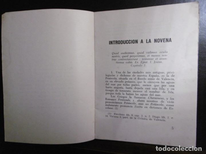Libros antiguos: HISTORIA CIUDAD PE&Ntilde;&Iacute;SCOLA. - Foto 3