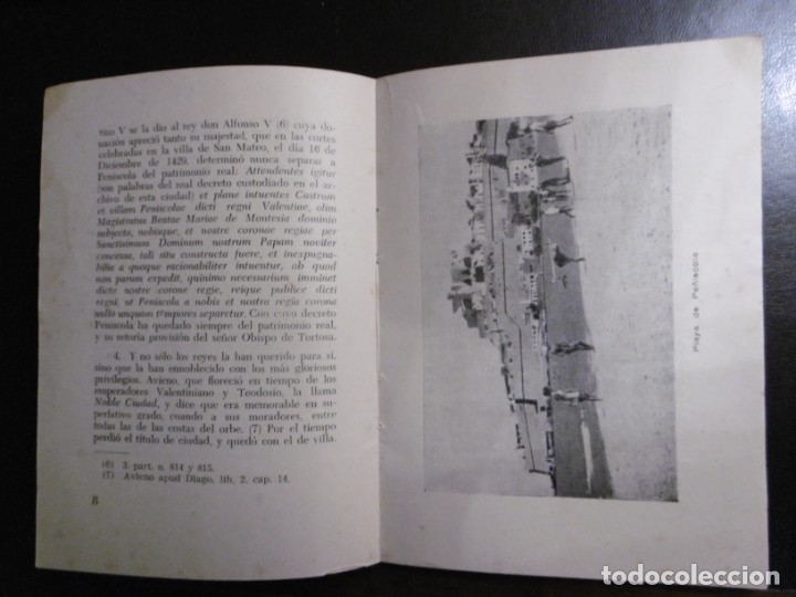 Libros antiguos: HISTORIA CIUDAD PE&Ntilde;&Iacute;SCOLA. - Foto 5