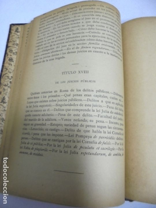 Libros antiguos: PROGRAMA DE DERECHO ROMANO. TITULOS RECOGIDOS EN 17 PAGINAS. VER - Foto 3