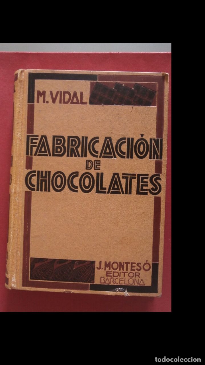 Libros antiguos: Tratado moderno de fabricacion de chocolates. M. Vidal - Foto 1