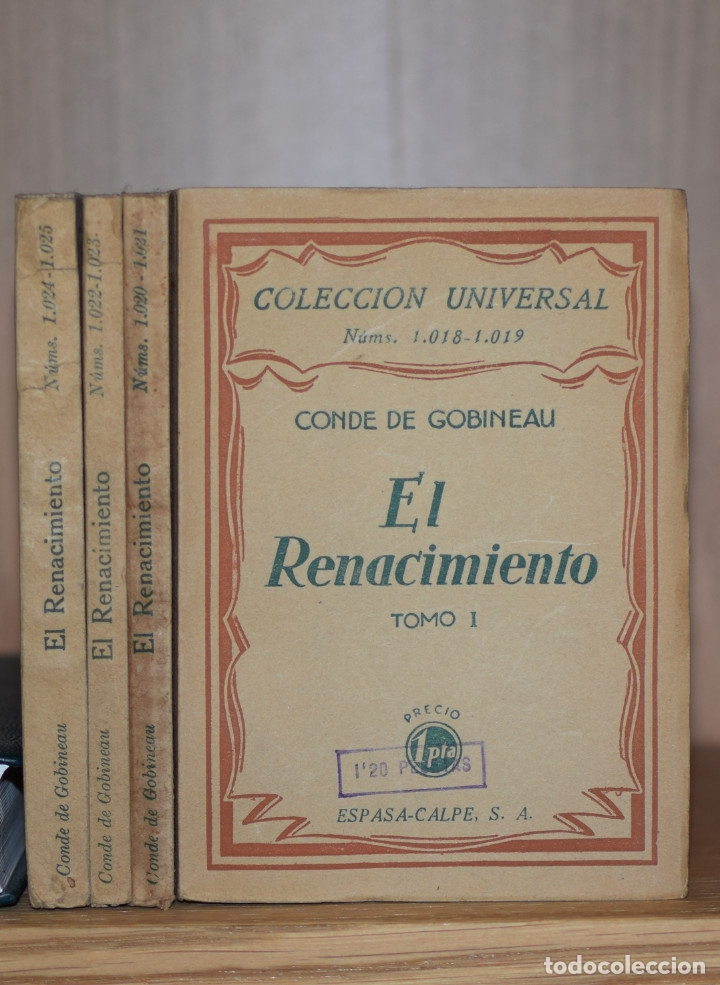 Libros antiguos: EL RENACIMIENTO - Conde de GOBINEAU - Foto 1