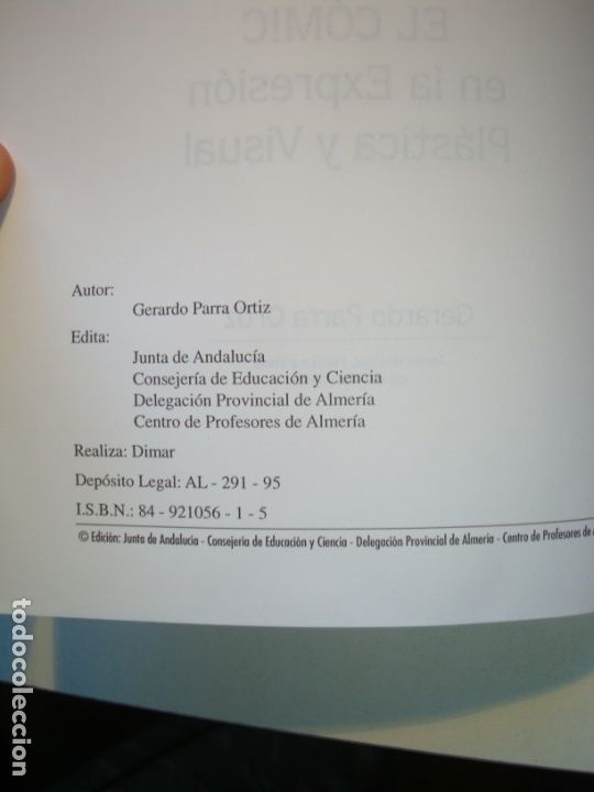 Libros antiguos: EL C&Oacute;MIC EN LA EXPRESI&Oacute;N PL&Aacute;STICA Y VISUAL - GERARDO PARRA ORTIZ - CEP ALMER&Iacute;A 1995 - Foto 5