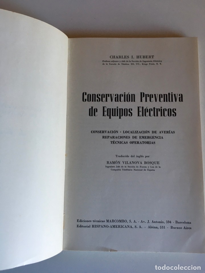 Libros antiguos: Conservaci&oacute;n PREVENTIVA de equipos electricos - Foto 4
