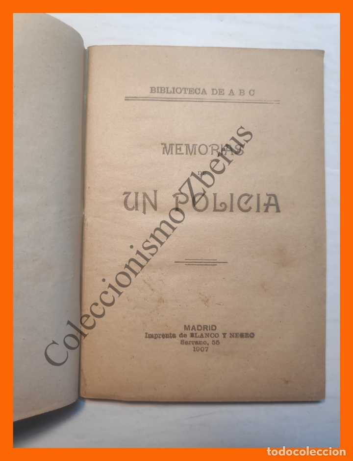 Antiquarische B&uuml;cher: MEMORIAS de un Policia