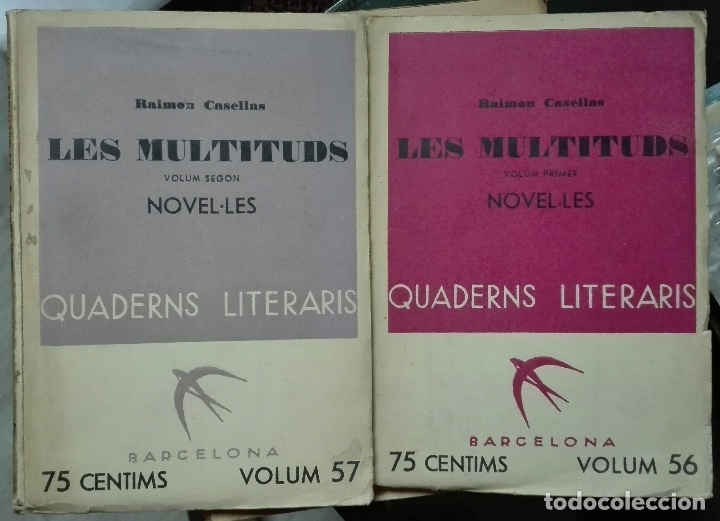 Libros antiguos: Raimon Casellas. Les multituds. 1935 - Foto 1