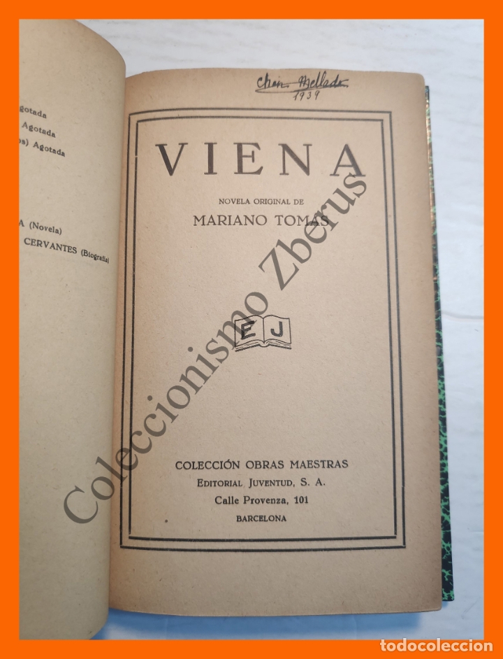 Libros antiguos: Viena - Mariano Tomas - Foto 1