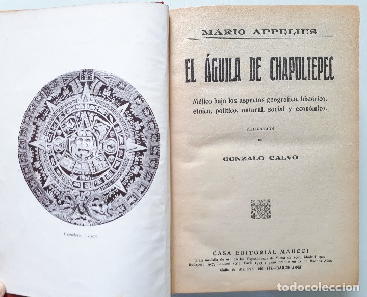 Libros antiguos: EL AGUILA DE CHAPULTEPEC / MARIO APPELIUS / MAUCCI C1920 - Foto 7