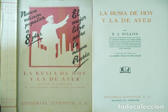 Libros antiguos: DILLON, E. J.  La Rusia de hoy y la de ayer. 1931. - Foto 1